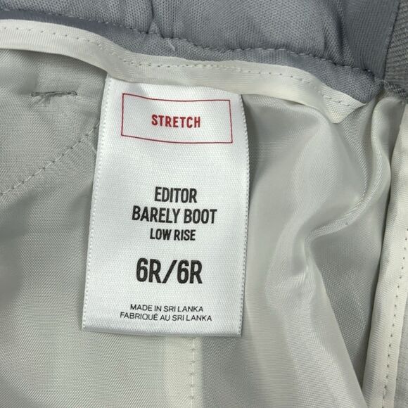 Express Pants Womens Sz 6 Gray Editor Barely Boot Low Rise Stretch Career - Picture 8 of 12